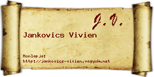 Jankovics Vivien névjegykártya